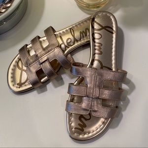 Sam Edelman Bay Slide Sandal in Gold